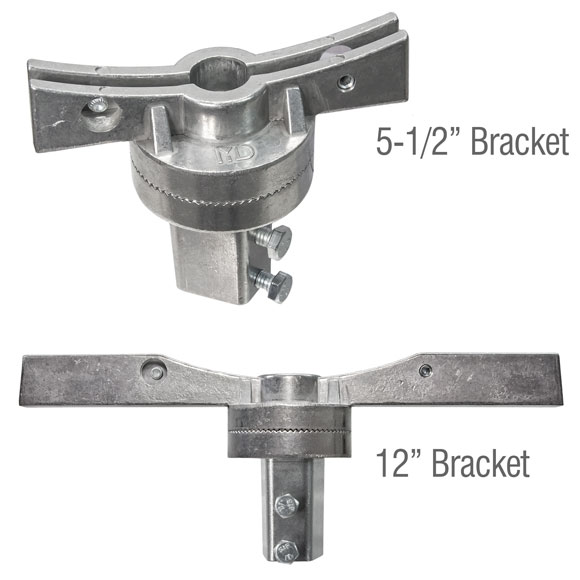 Assembled 5.5″ and 12″ adjustable street name bracket