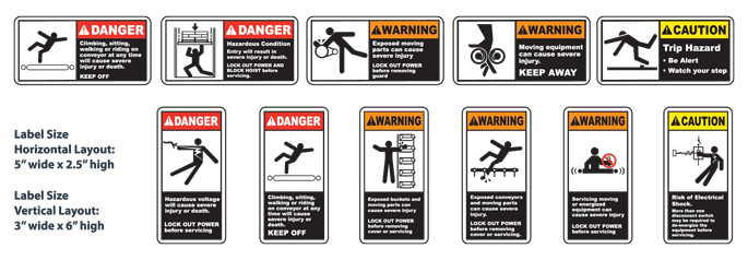 CEMA Conveyor Labels