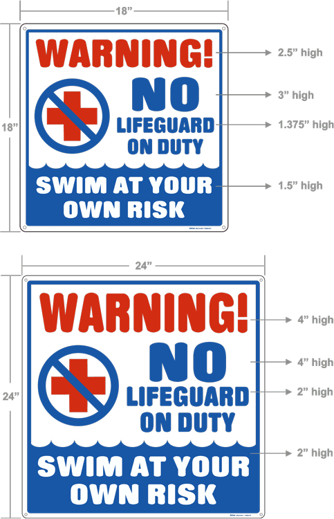 No Liguard On Duty Sign