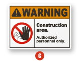 ANSI Z535.2-2011 Warning sign