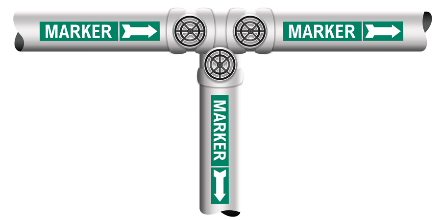 Pipe marker illustration