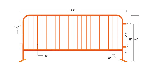 Interlocking Steel Barricade