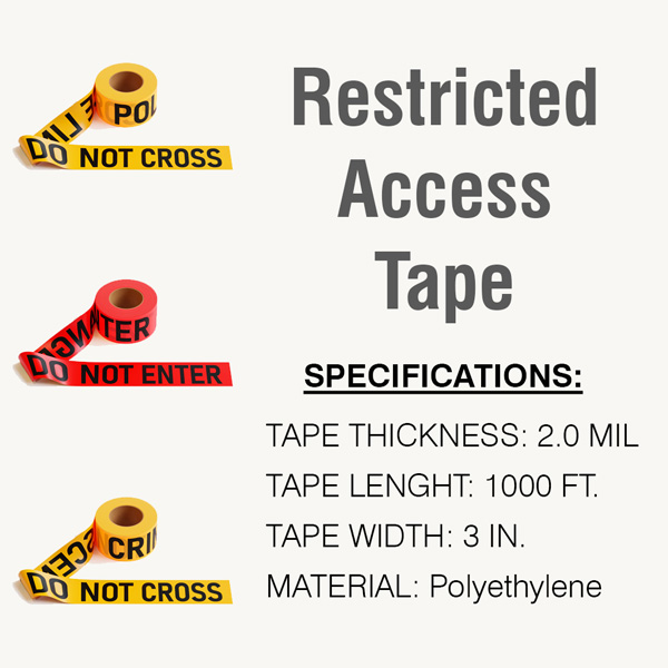 Restricted Access Barricade Tape