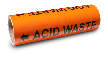 Wrap-Around Pipe Markers on a large Roll