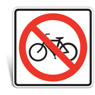 No Bicycle Signs