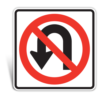 No U-Turn Sign
