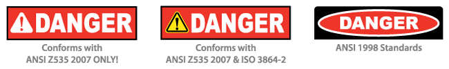 ANSI Z535.4 Safety Labels