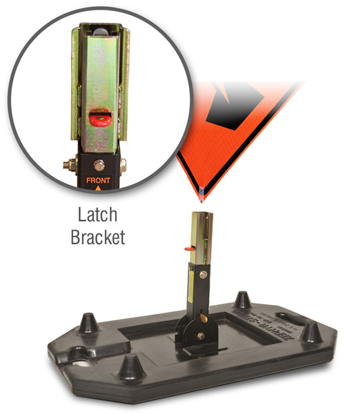 Zephyr Rubber Base Stand for Roll-Up Signs