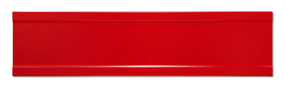 Blank Red Extruded Blade Street Name Sign