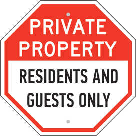 Custom Private Property Sign F7611 - SafetySign.com